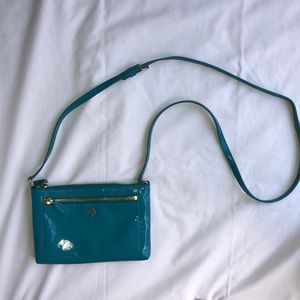 Cole Haan Teal Patent Leather Crossbody